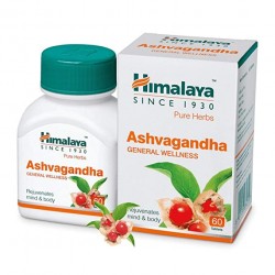 Himalaya Ashwagandha Food Supplement (Vegetarian Capsules)